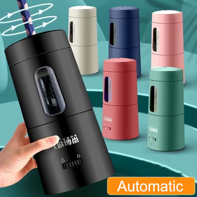 Electric Pencil Sharpener Usb - เครื่องเหลาดินสอไฟฟ้าอัตโนมัติแบบสร้างสรรค์ ชาร์จ USB เหลาเร็ว สำหรับดินสอสี วาดภาพ