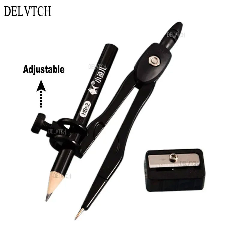 3Pcs ชุดเข็มทิศโลหะดินสอ Sharp - Math Geometry Set With Compass บทวิจารณ์และราคา