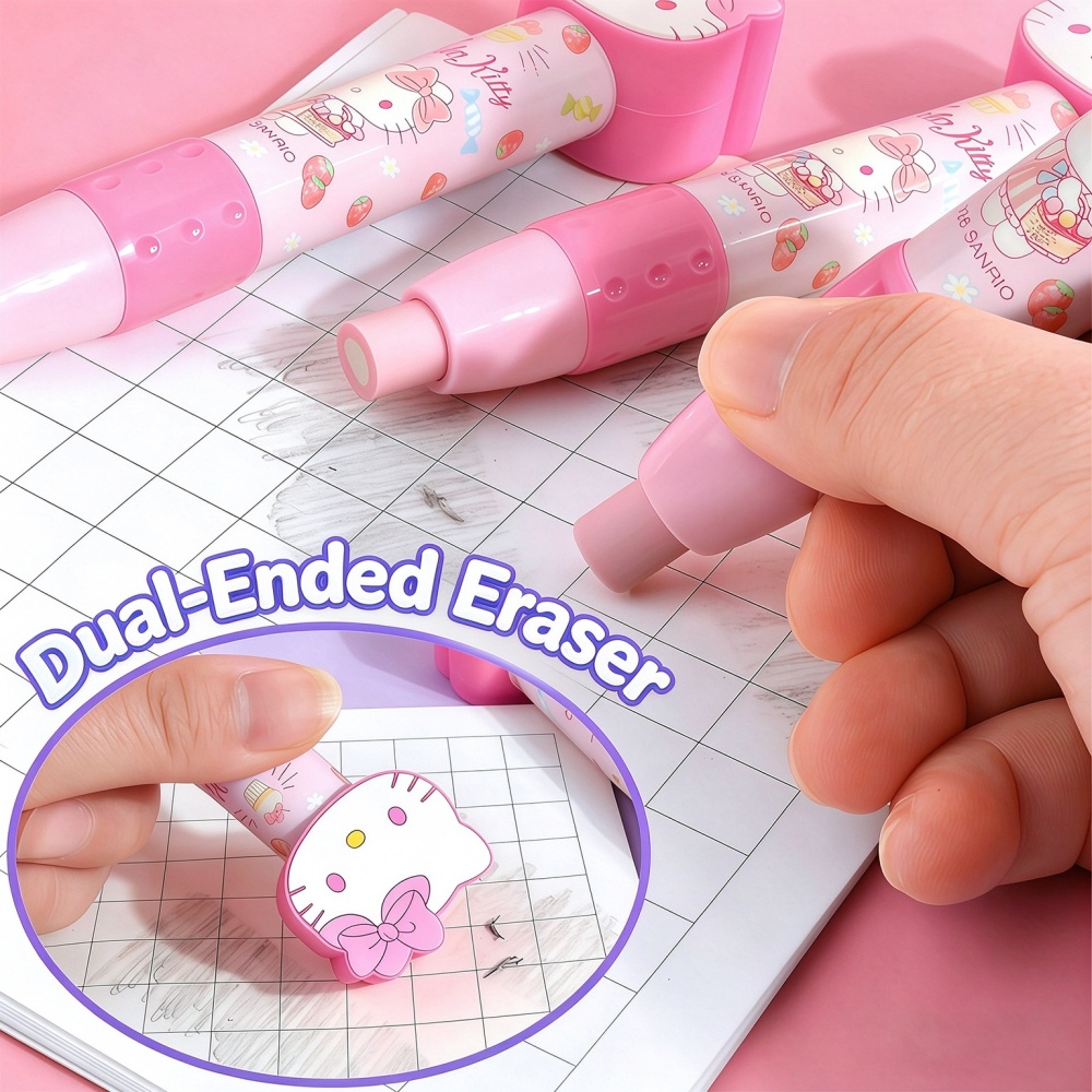 ยางลบแบบกด 3 มิติ ลายเฮลโลคิตต - Retractable Eraser Pen Click บทวิจารณ์และราคา